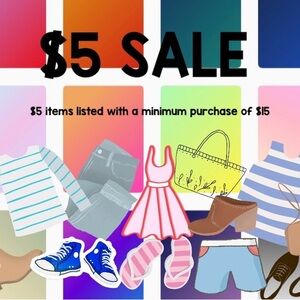 $5 item closet sale